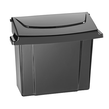 Alpine Industries Sanitary Napkin Receptacle, Black 451-BLA